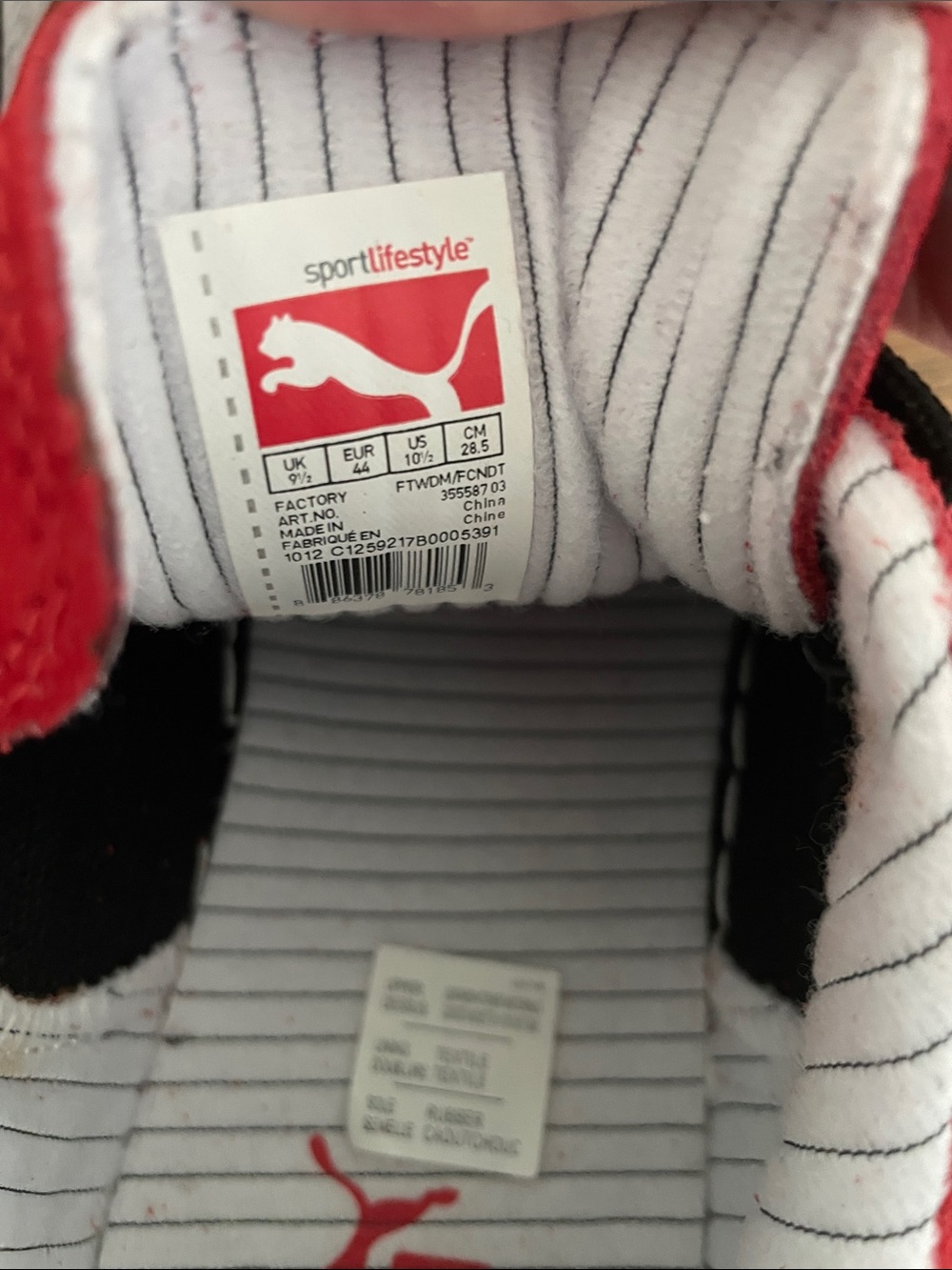 Men’s Puma Red Suede Sneakers. Size 10.5 - Picture 6 of 10